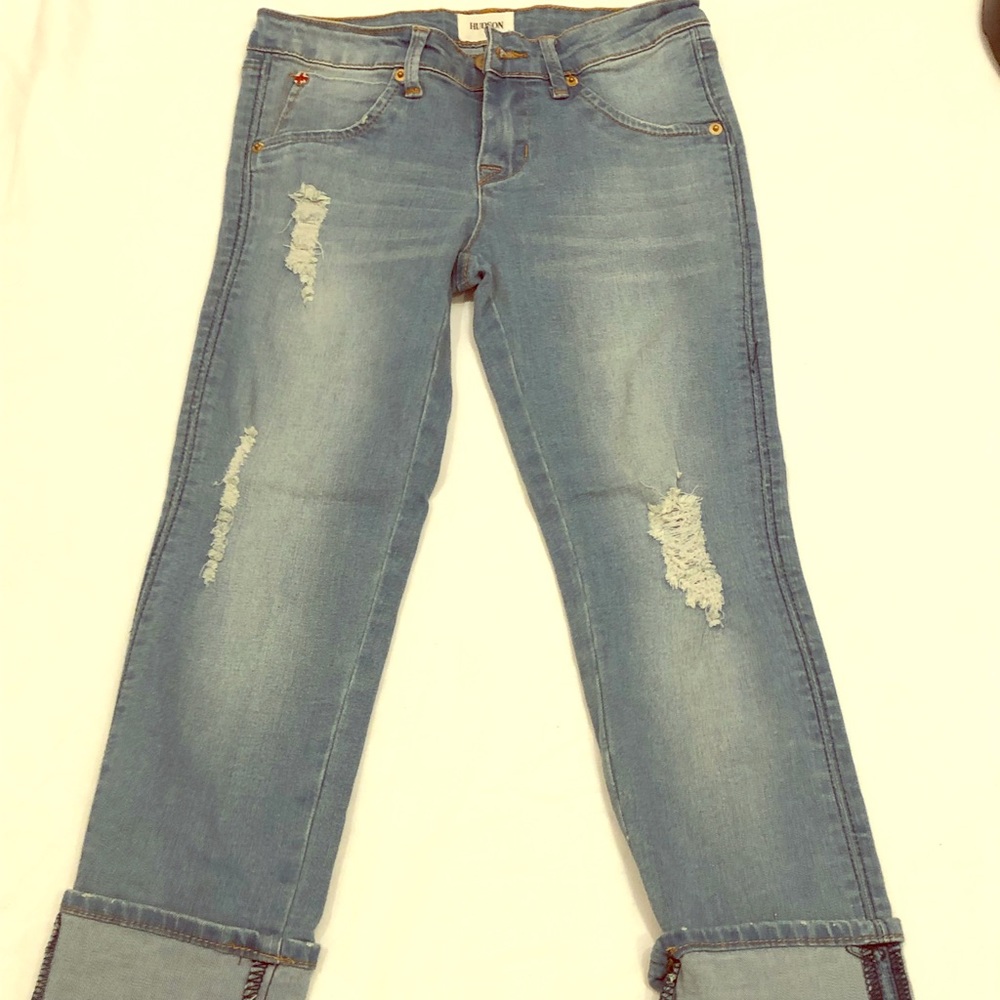 Like new cropped Hudson girl’s jeans size 12